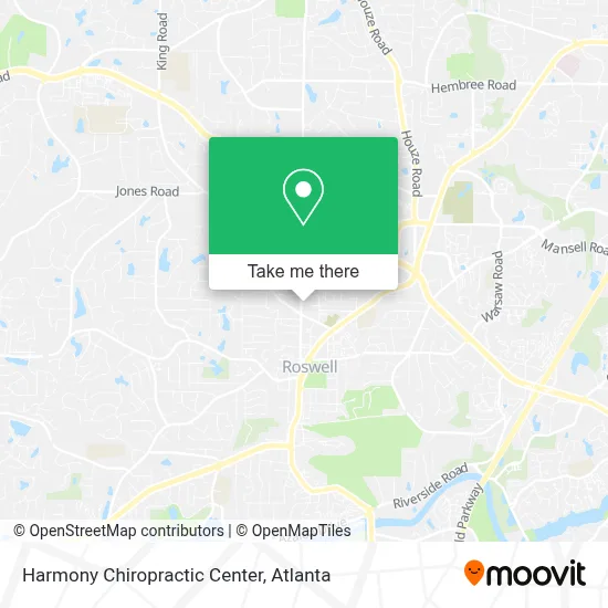 Harmony Chiropractic Center map