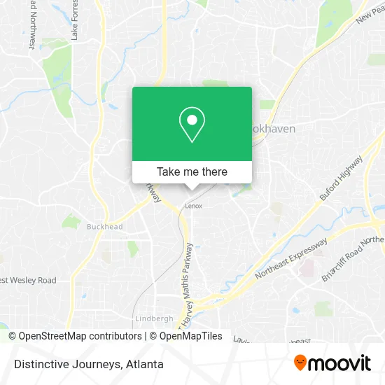 Distinctive Journeys map