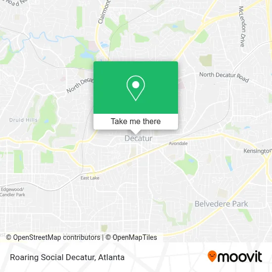 Roaring Social Decatur map