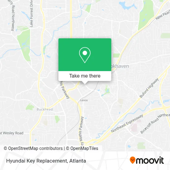 Hyundai Key Replacement map