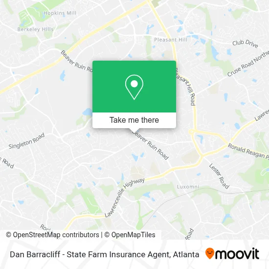 Dan Barracliff - State Farm Insurance Agent map