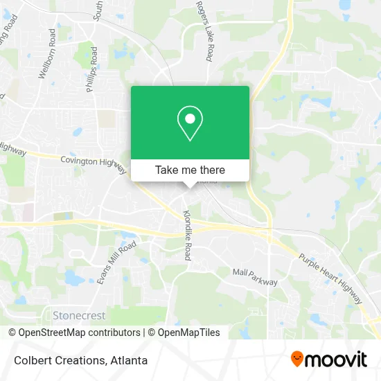 Colbert Creations map