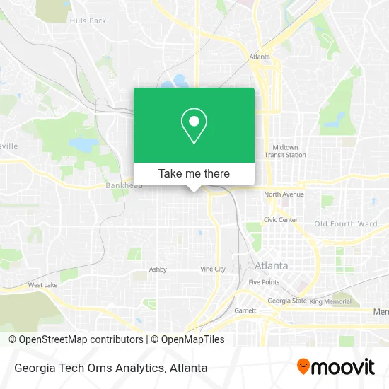Georgia Tech Oms Analytics map