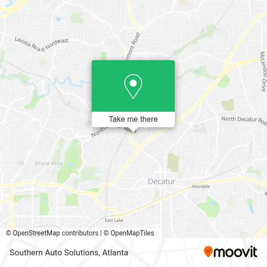Southern Auto Solutions map