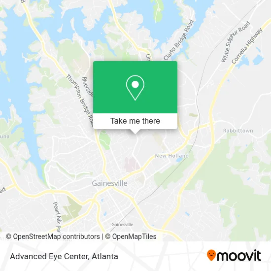 Advanced Eye Center map