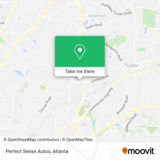 Perfect Sense Autos map