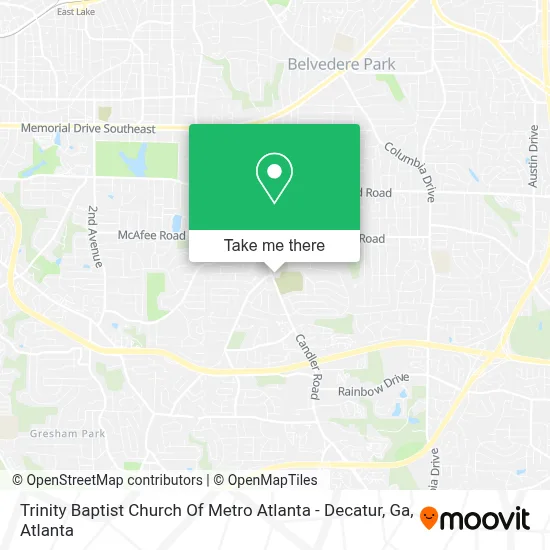 Trinity Baptist Church Of Metro Atlanta - Decatur, Ga map
