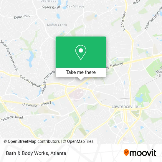 Bath & Body Works map