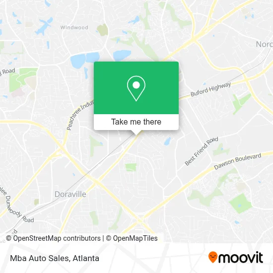 Mba Auto Sales map