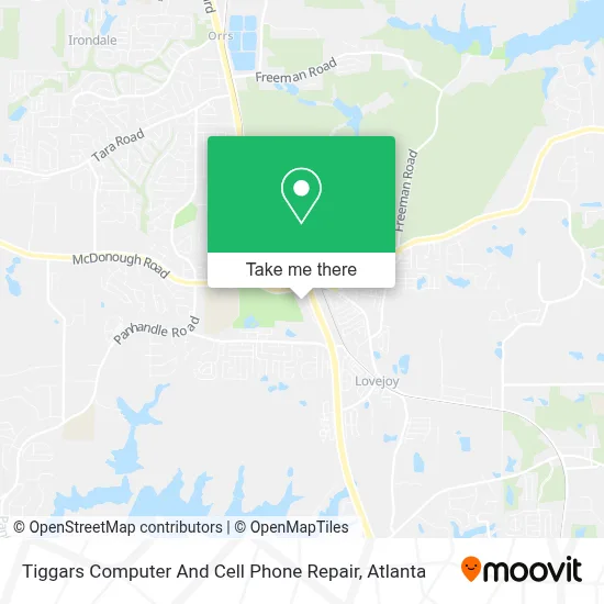 Tiggars Computer And Cell Phone Repair map