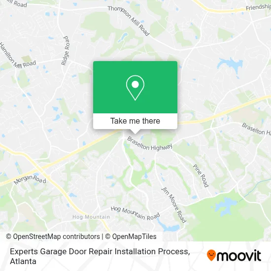 Experts Garage Door Repair Installation Process map