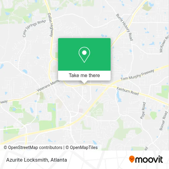 Azurite Locksmith map