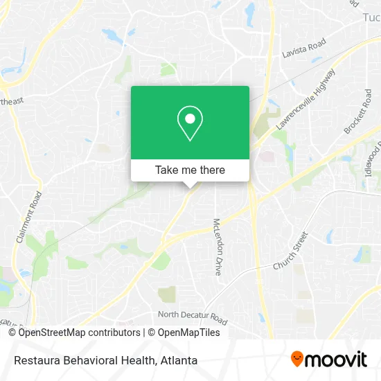 Restaura Behavioral Health map