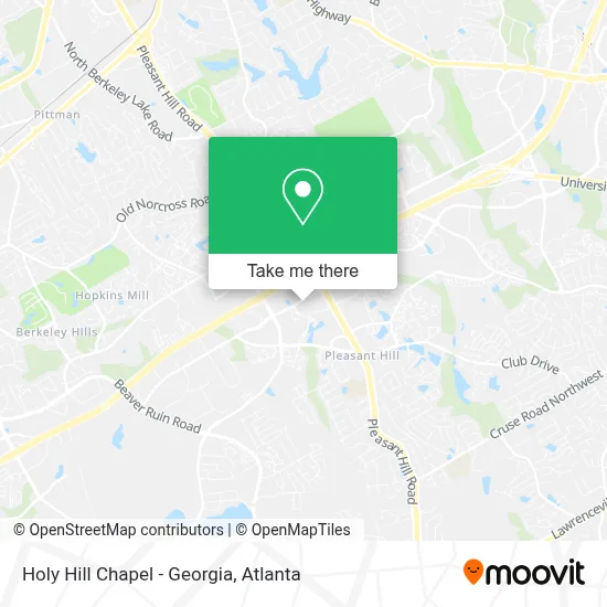 Holy Hill Chapel - Georgia map