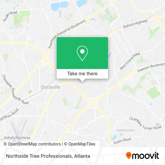 Northside Tree Professionals map