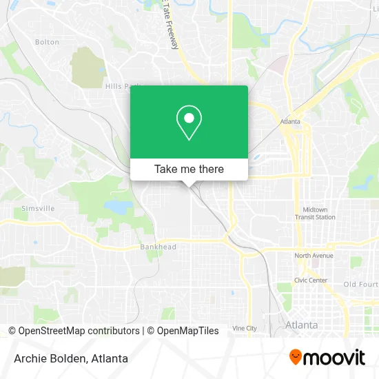 Archie Bolden map