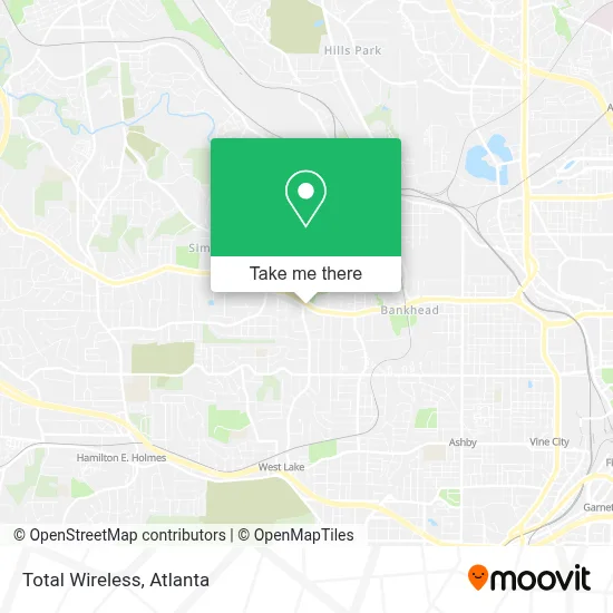 Total Wireless map