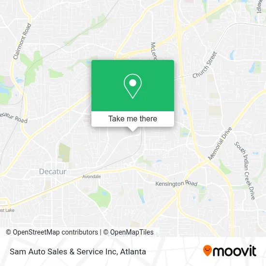 Sam Auto Sales & Service Inc map