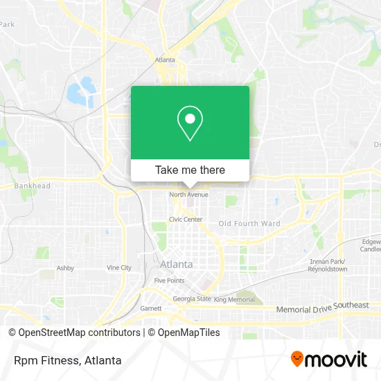 Rpm Fitness map