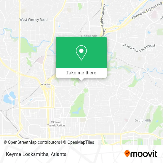 Keyme Locksmiths map