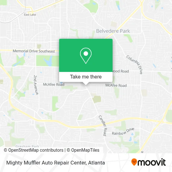 Mighty Muffler Auto Repair Center map