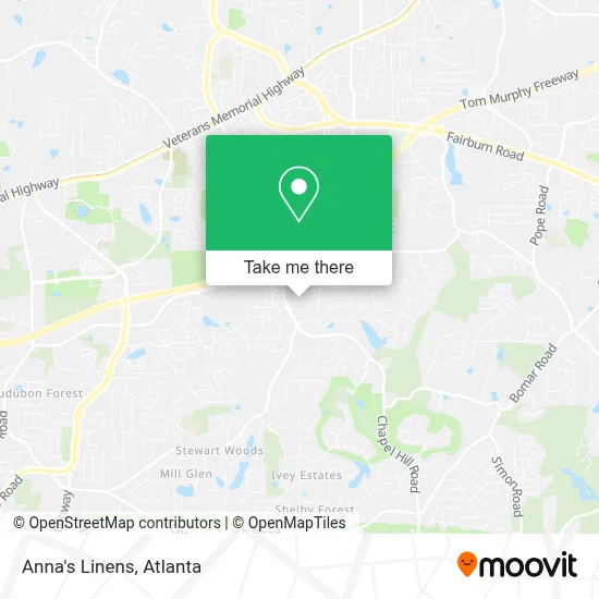 Anna's Linens map