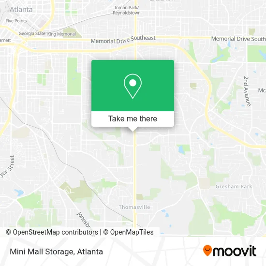 Mini Mall Storage map