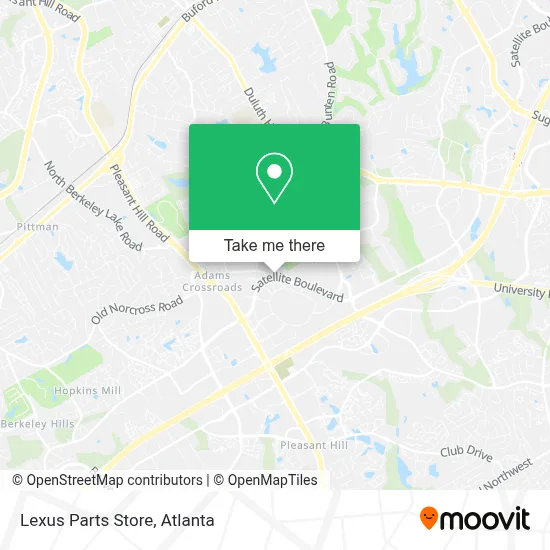 Lexus Parts Store map