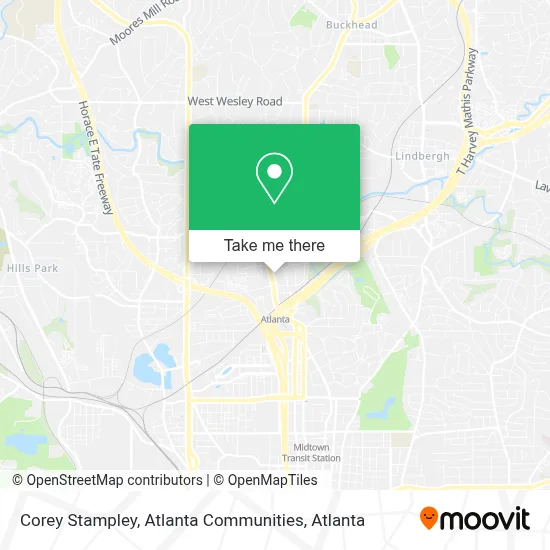 Corey Stampley, Atlanta Communities map