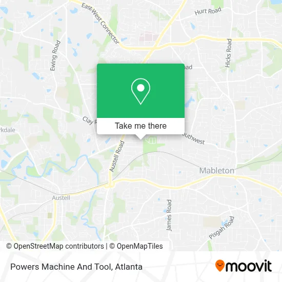 Powers Machine And Tool map