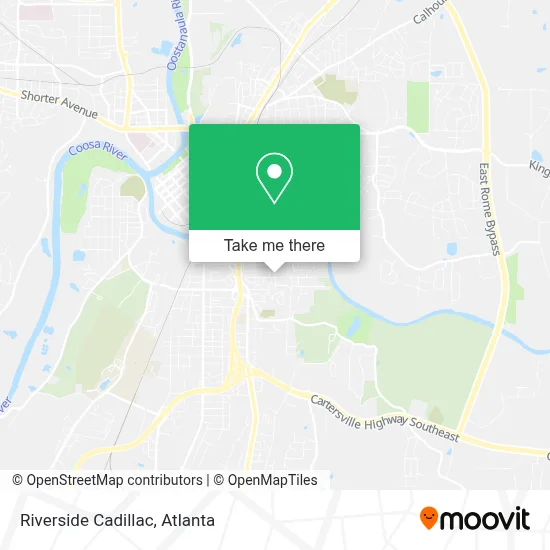 Riverside Cadillac map