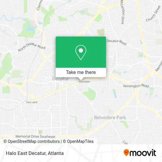 Halo East Decatur map