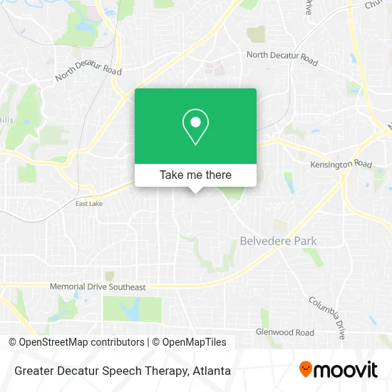 Greater Decatur Speech Therapy map