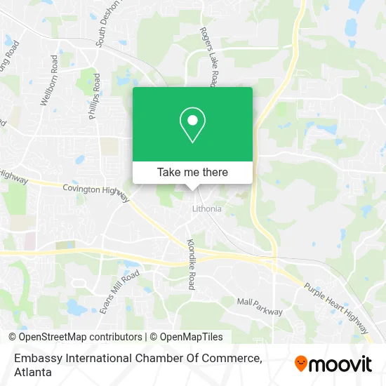 Embassy International Chamber Of Commerce map
