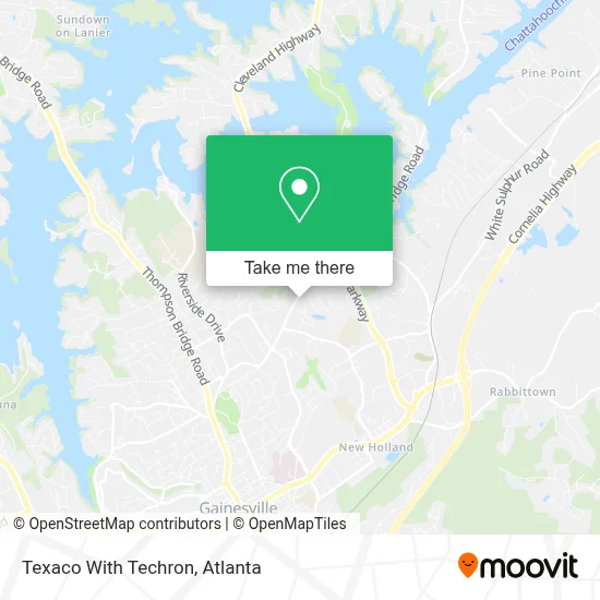 Texaco With Techron map
