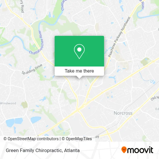 Green Family Chiropractic map
