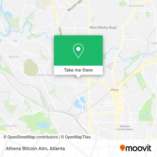 Athena Bitcoin Atm map