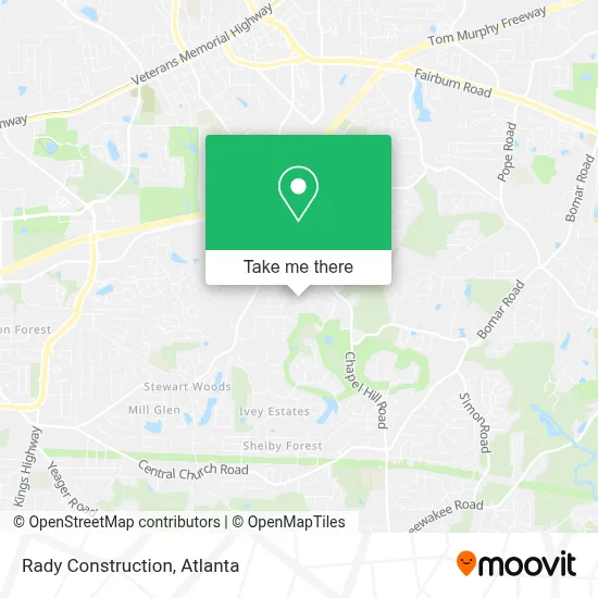 Rady Construction map