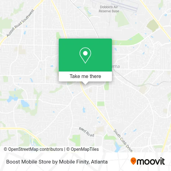 Boost Mobile Store by Mobile Finity map