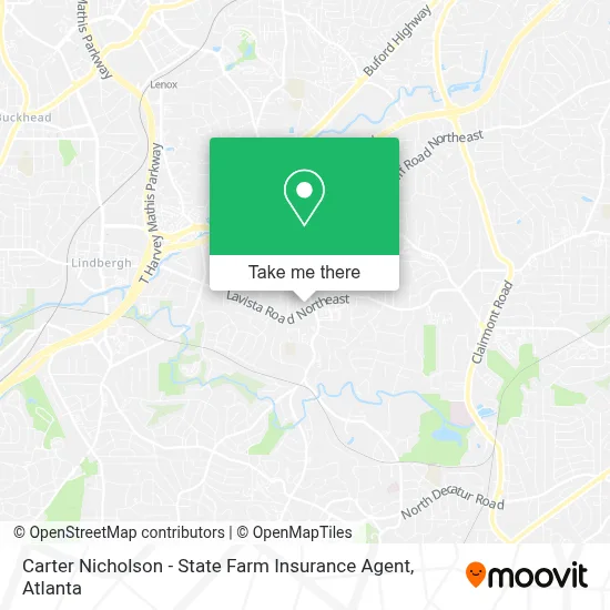 Carter Nicholson - State Farm Insurance Agent map