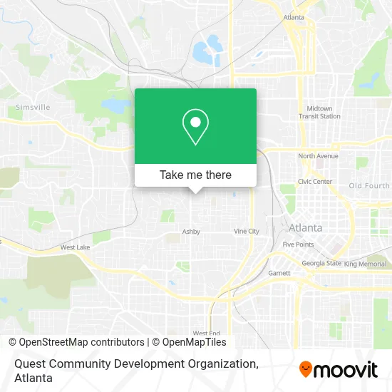 Quest Community Development Organization map