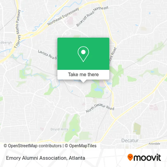 Emory Alumni Association map
