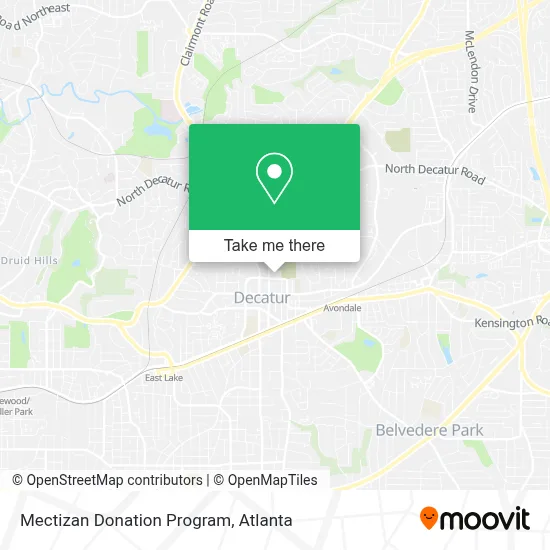 Mectizan Donation Program map