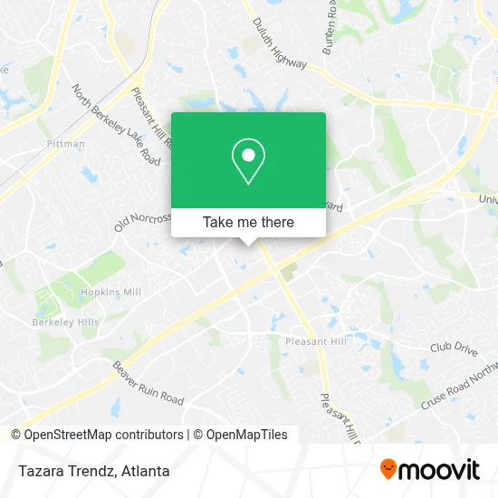 Tazara Trendz map