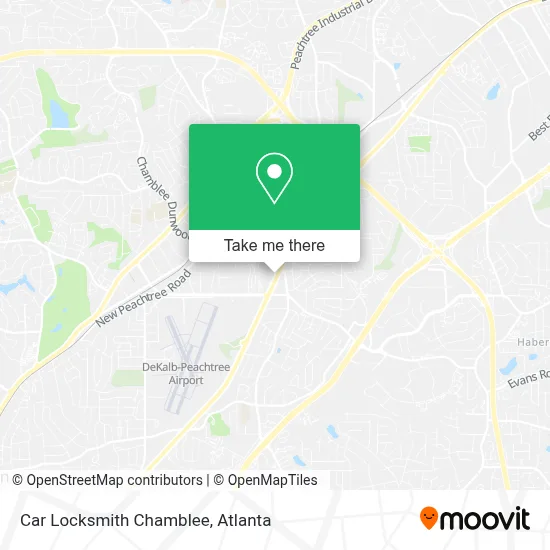 Car Locksmith Chamblee map