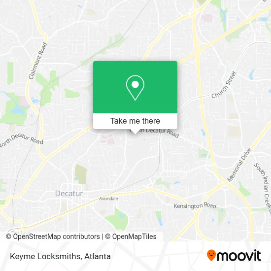 Keyme Locksmiths map