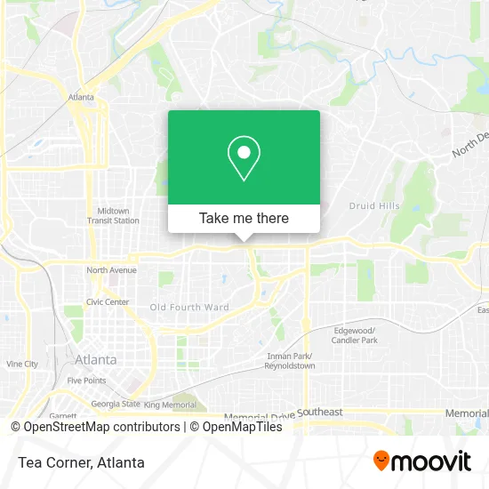 Tea Corner map