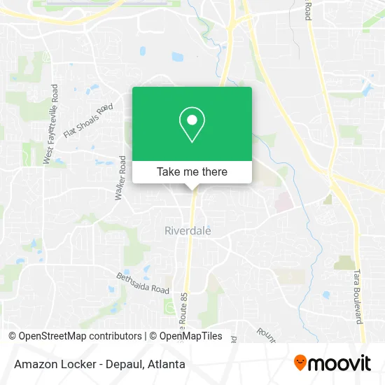 Amazon Locker - Depaul map