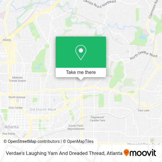 Verdae's Laughing Yarn And Dreaded Thread map