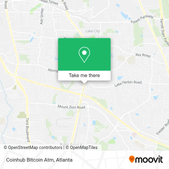 Coinhub Bitcoin Atm map